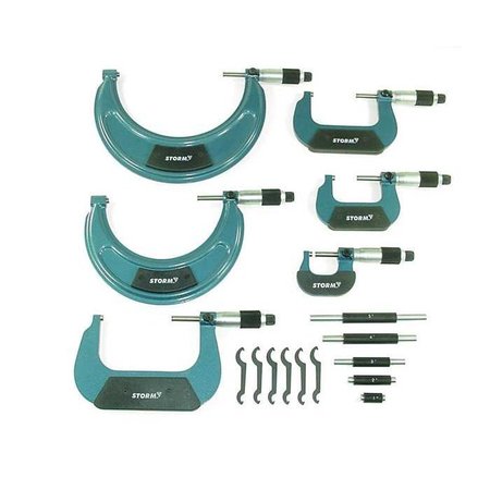 CENTRAL TOOLS MICROMETER SET SWISS STYLE .0001" CE3M116